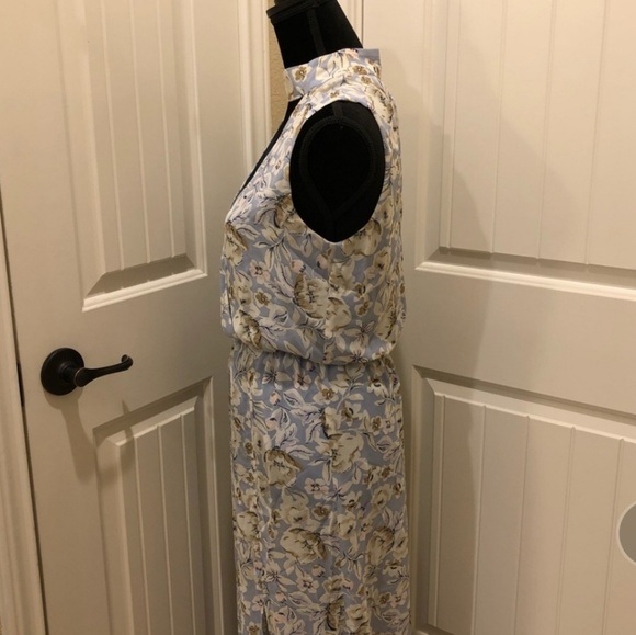 Nordstrom Floral Maxi Dress Baby Blue - Picture 3 of 4